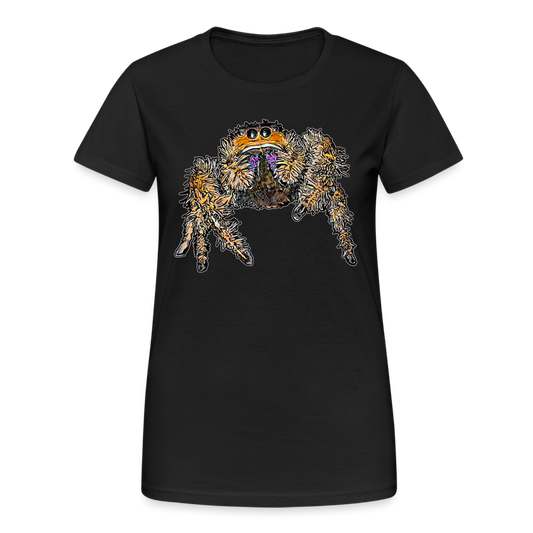 Frauen Gildan Heavy T-Shirt Phidippus regius Everglades female - Schwarz