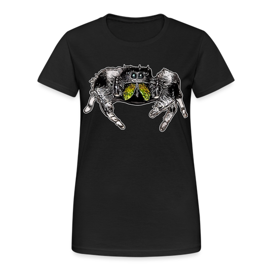 Frauen Gildan Heavy T-Shirt Phidippus regius Rastafari male - Schwarz