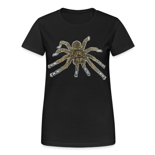 Frauen Gildan Heavy T-Shirt Idiothele mira - Schwarz