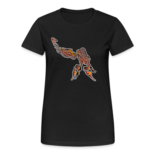 Frauen Gildan Heavy T-Shirt Phyllocrania paradoxa male - Schwarz