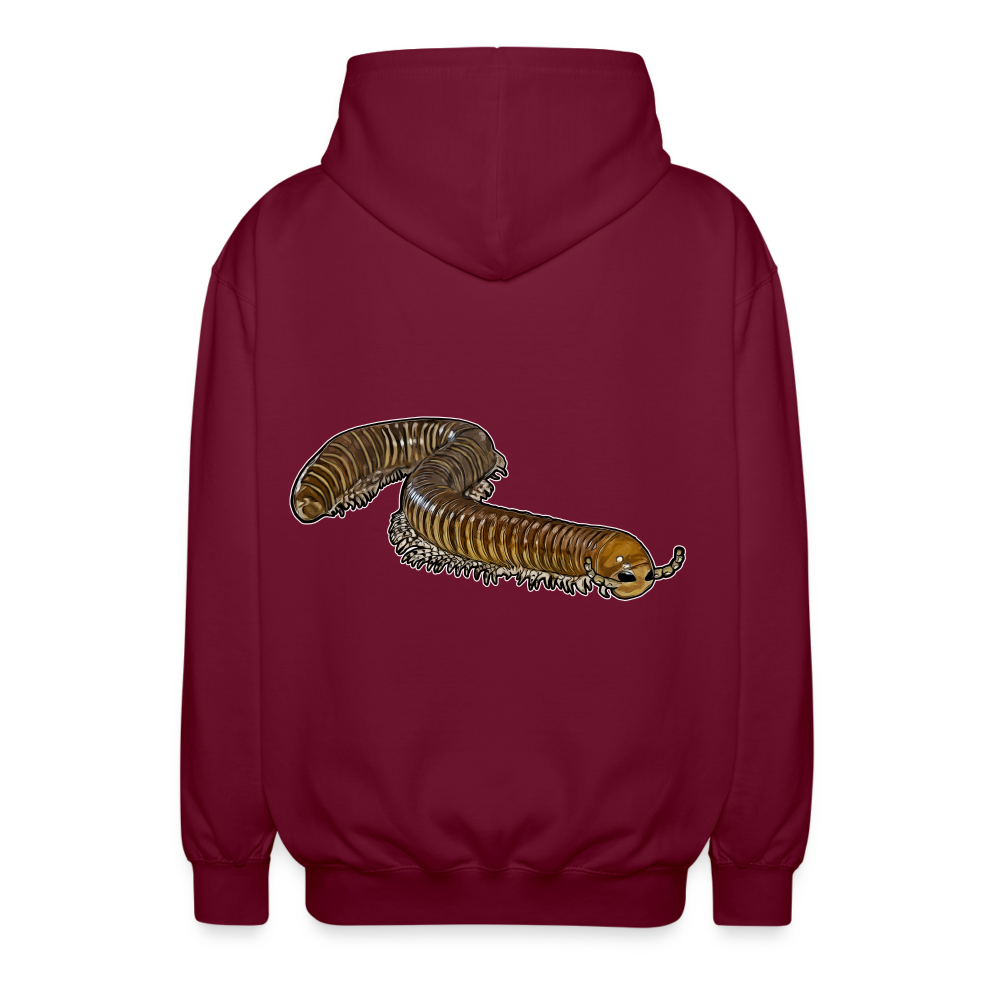 Unisex Zip-Hoodie Telodeinopus aoutii - Bordeaux