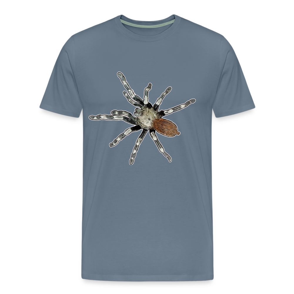 Männer Basic T-Shirt Nhandu chromatus - Blaugrau