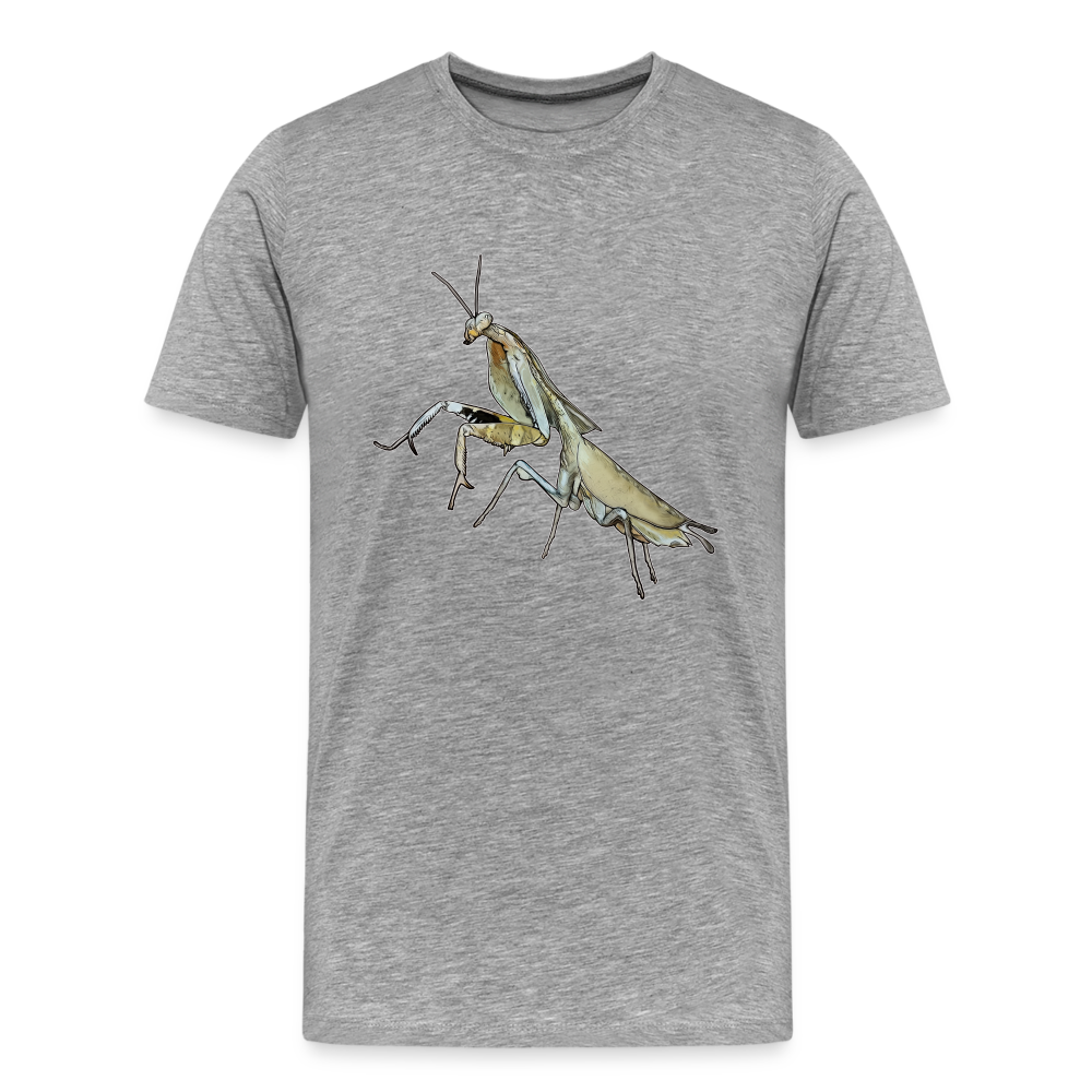 Männer Basic T-Shirt Deroplatys truncata female - Grau meliert
