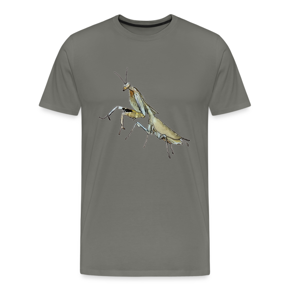 Männer Basic T-Shirt Deroplatys truncata female - Asphalt