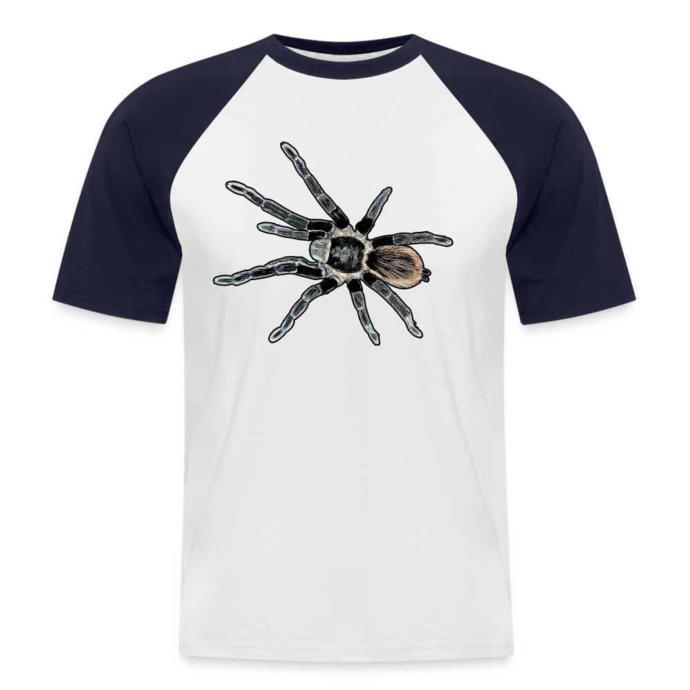 Männer Baseball T-Shirt Tliltocatl vagans - Weiß/Navy