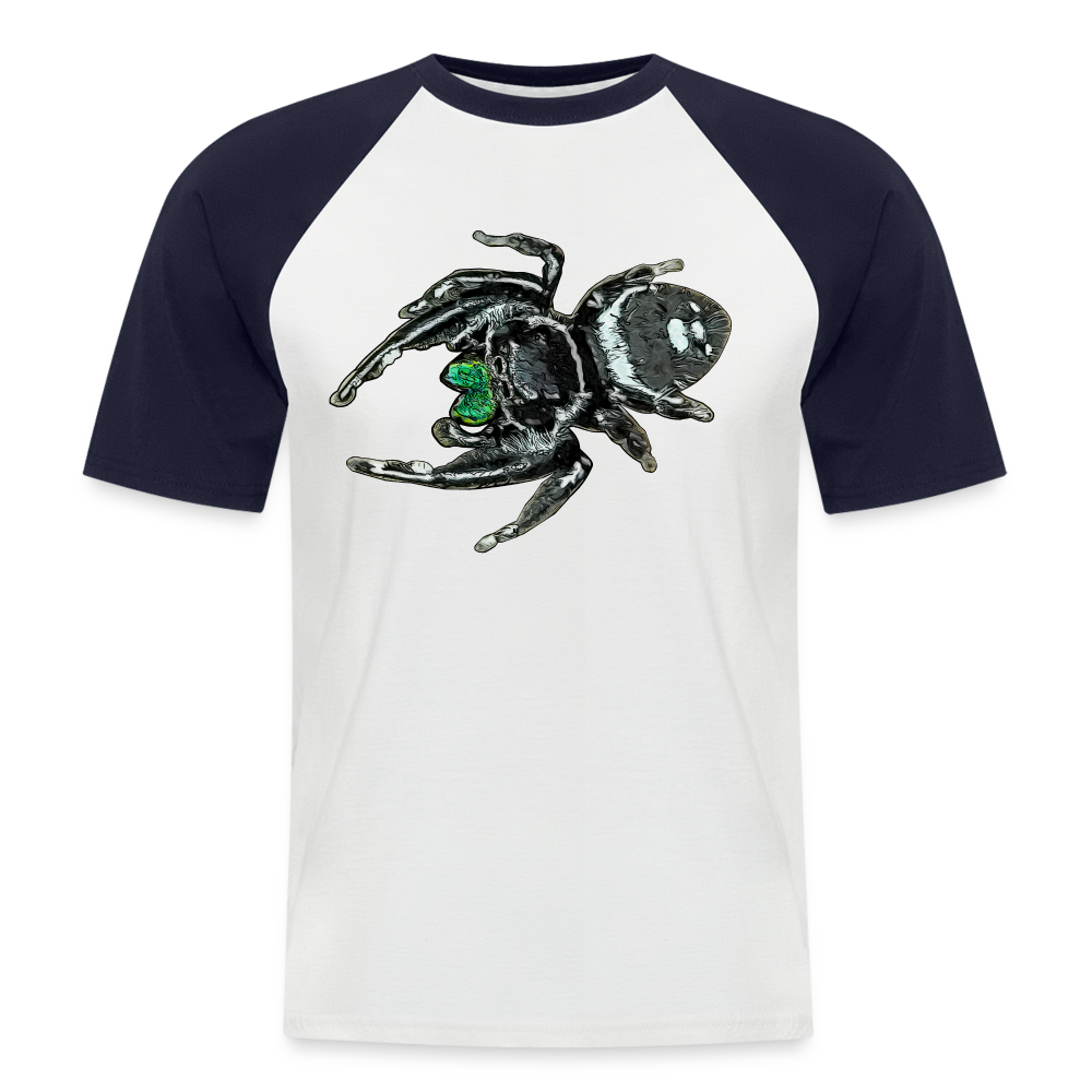 Männer Baseball T-Shirt Phidippus regius White Bahamas male - Weiß/Navy