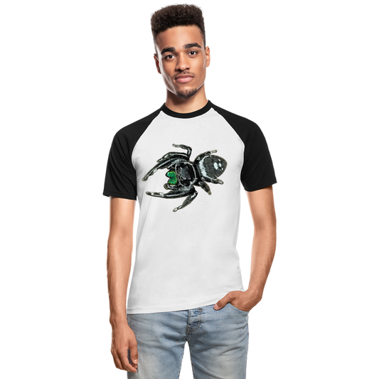 Männer Baseball T-Shirt Phidippus regius White Bahamas male - Weiß/Schwarz