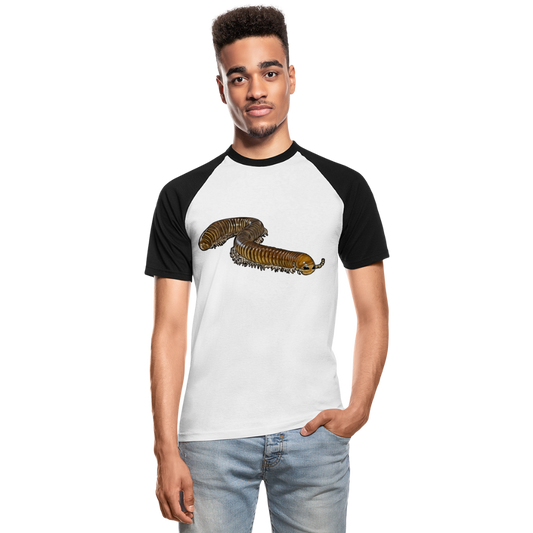 Männer Baseball T-Shirt Telodeinopus aoutii - Weiß/Schwarz