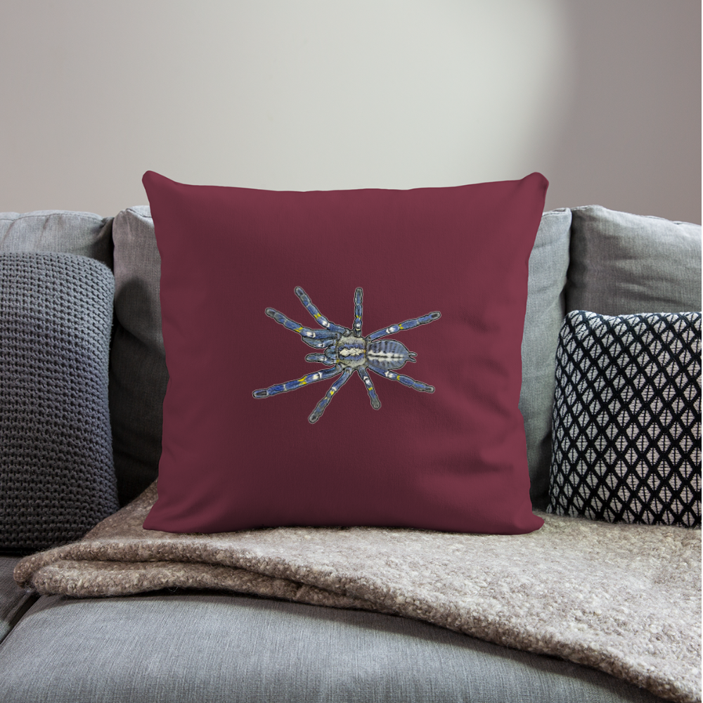 Sofakissen mit Füllung 44 x 44 cm Poecilotheria metallica - Burgunderrot