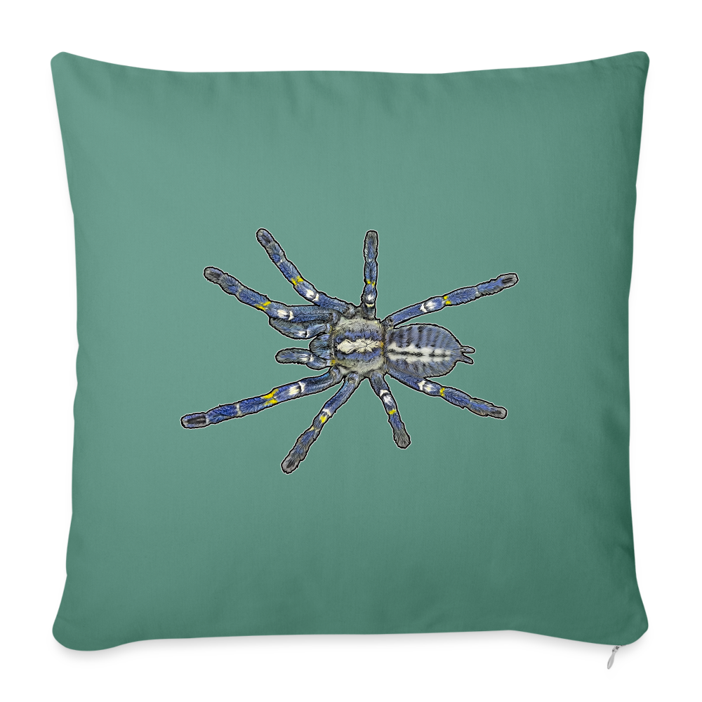 Sofakissen mit Füllung 44 x 44 cm Poecilotheria metallica - Tanngrün