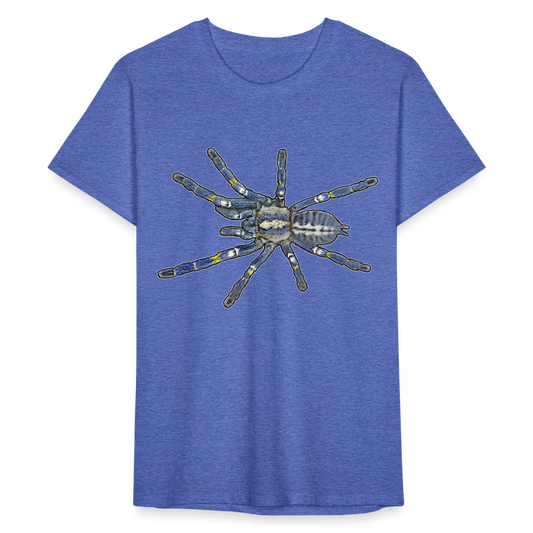 Männer Fruit of the Loom T-Shirt Poecilotheria metallica - Blau meliert