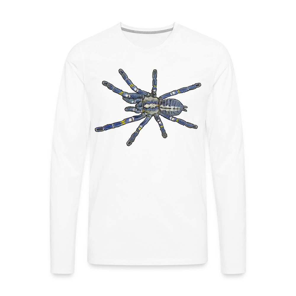 Männer Longsleeve Poecilotheria metallica - weiß