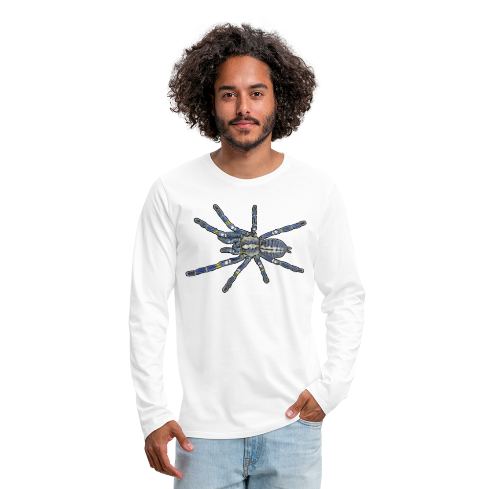 Männer Longsleeve Poecilotheria metallica - weiß