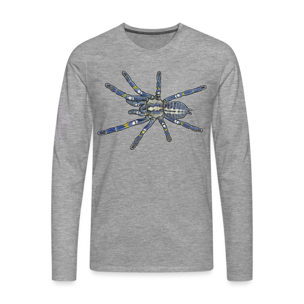 Männer Longsleeve Poecilotheria metallica - Grau meliert