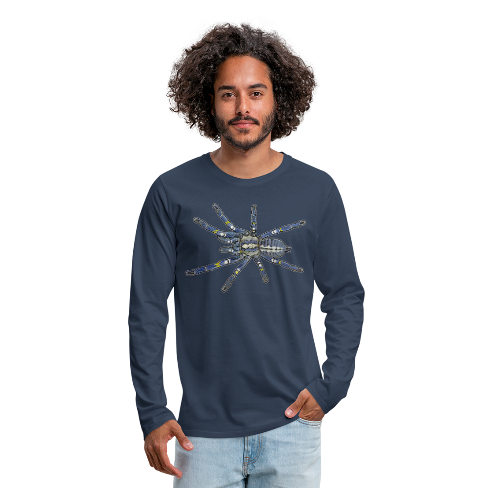 Männer Longsleeve Poecilotheria metallica - Navy
