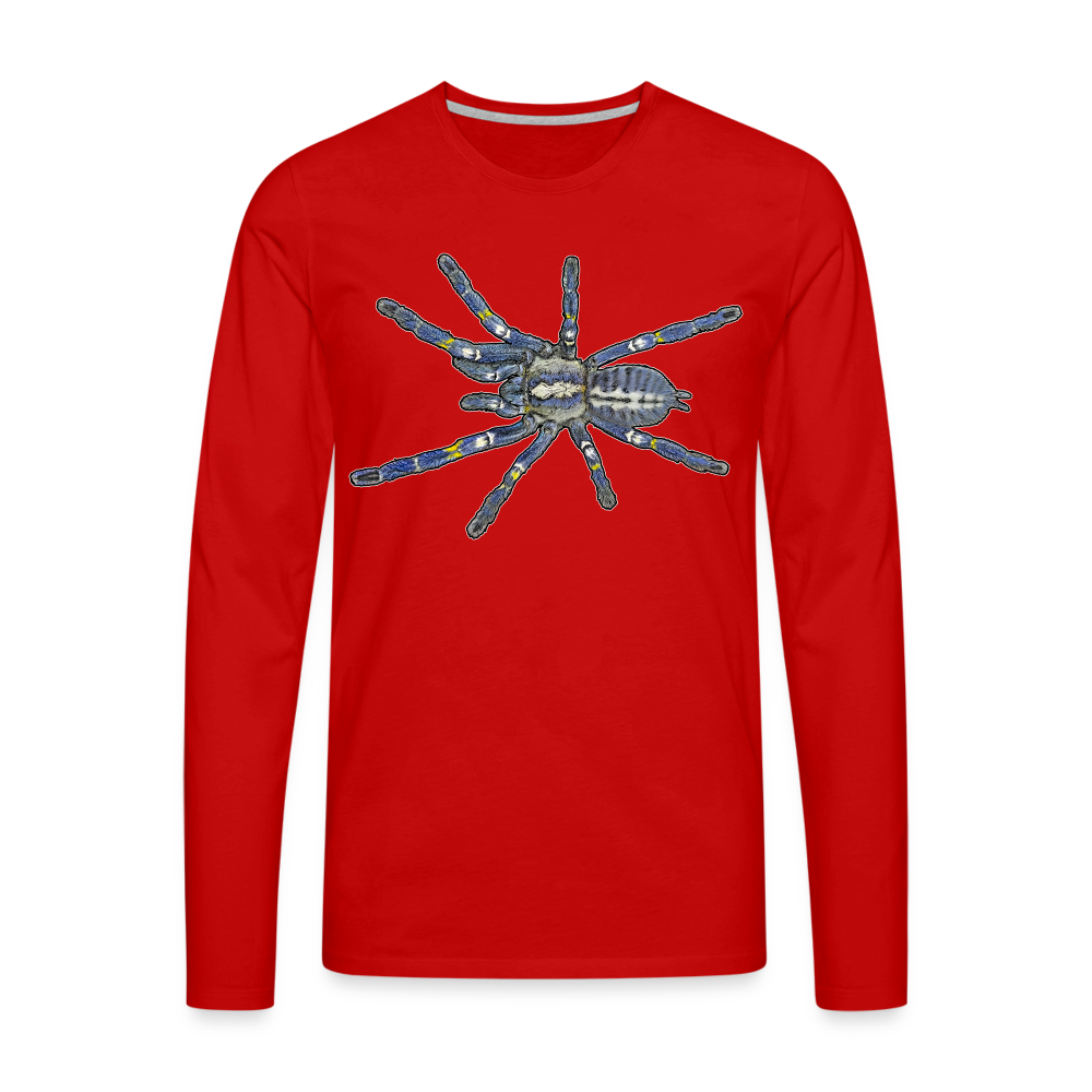 Männer Longsleeve Poecilotheria metallica - Rot