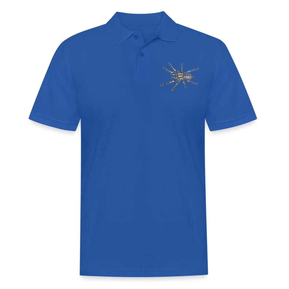 Männer Poloshirt Poecilotheria metallica - Royalblau