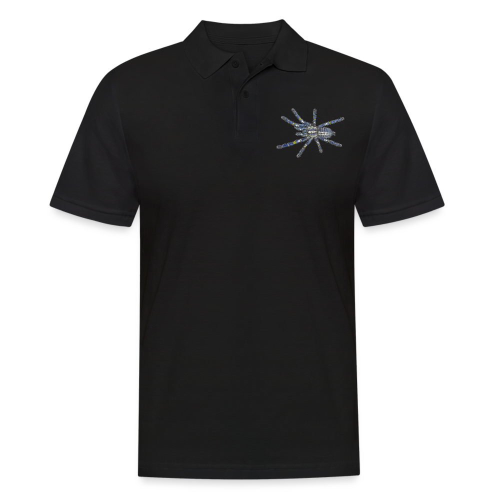 Männer Poloshirt Poecilotheria metallica - Schwarz