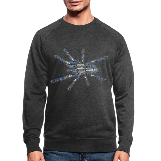 Männer Stanley & Stella Bio-Sweatshirt Poecilotheria metallica - Dunkelgrau meliert
