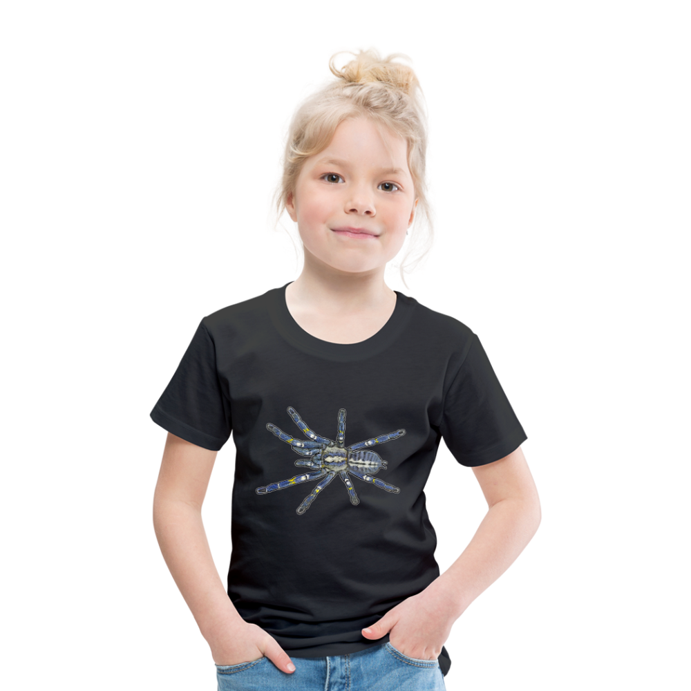 Kinder Basic T-Shirt Poecilotheria metallica - Schwarz
