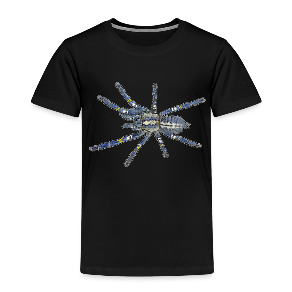 Kinder Basic T-Shirt Poecilotheria metallica - Schwarz