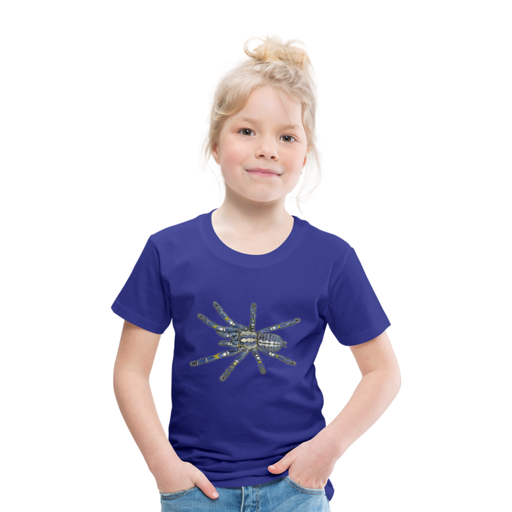 Kinder Basic T-Shirt Poecilotheria metallica - Königsblau
