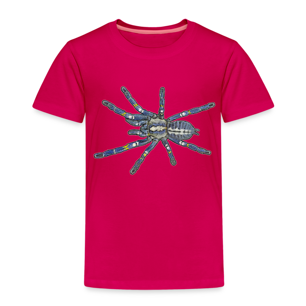 Kinder Basic T-Shirt Poecilotheria metallica - dunkles Pink