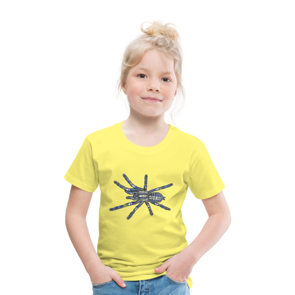 Kinder Basic T-Shirt Poecilotheria metallica - Gelb