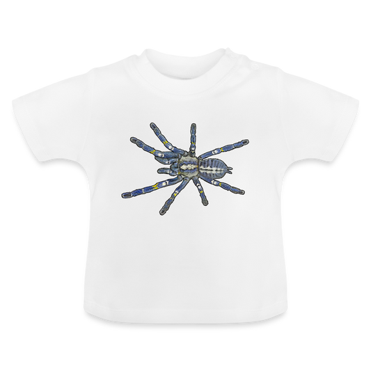 Baby T-Shirt Poecilotheria metallica - weiß