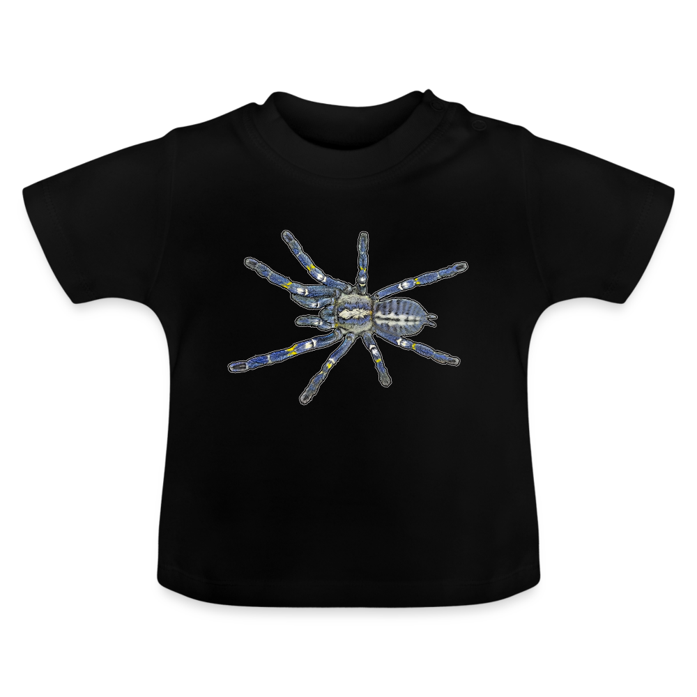 Baby T-Shirt Poecilotheria metallica - Schwarz