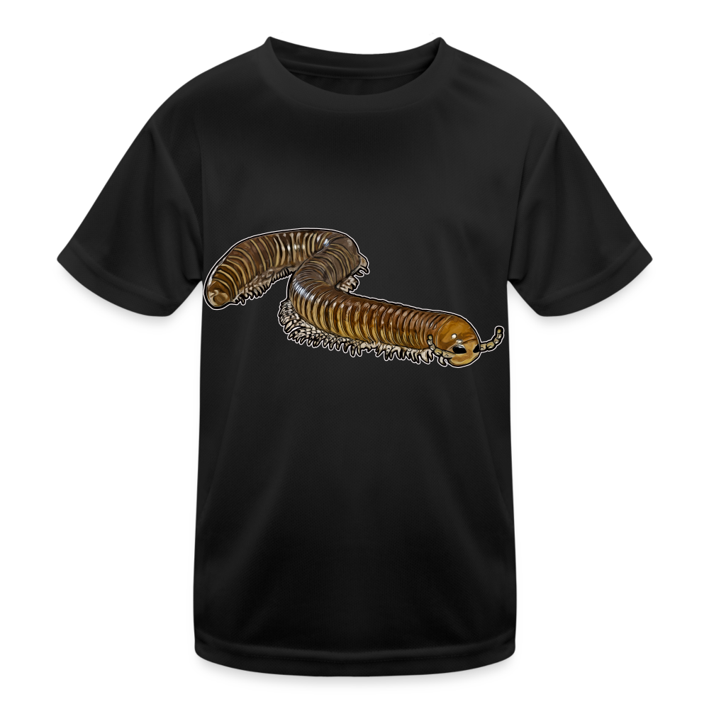 Kinder Funktions-T-Shirt Telodeinopus aoutii - Schwarz