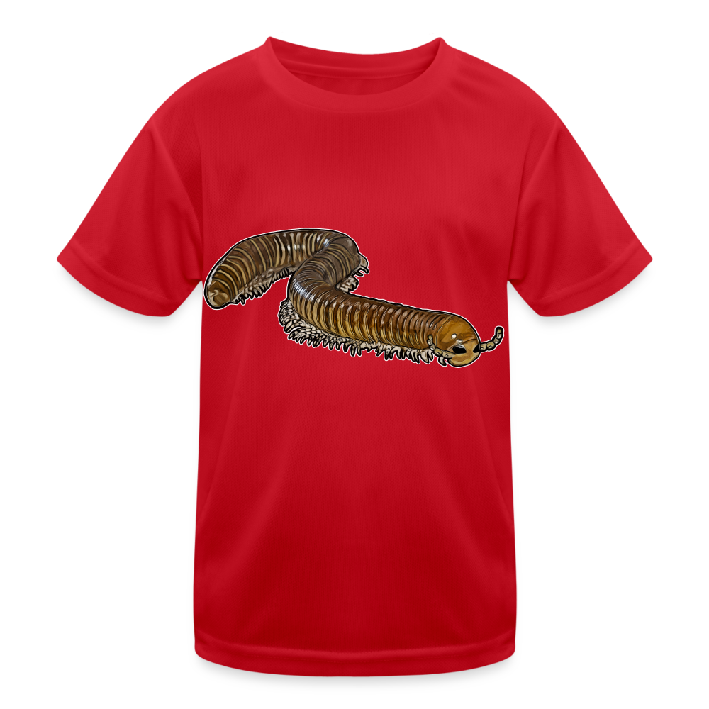 Kinder Funktions-T-Shirt Telodeinopus aoutii - Rot