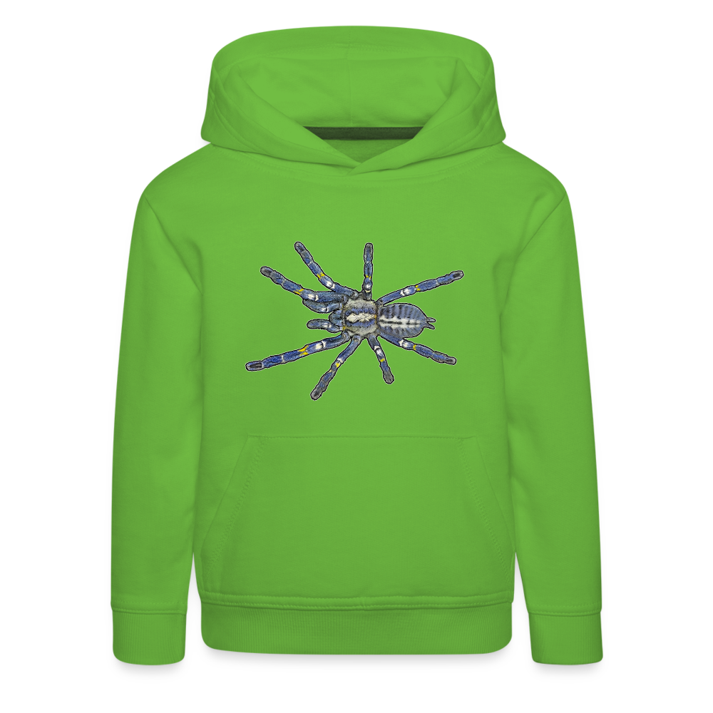 Kinder Hoodie Poecilotheria metallica - Hellgrün