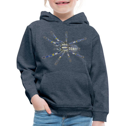 Kinder Hoodie Poecilotheria metallica - Jeansblau
