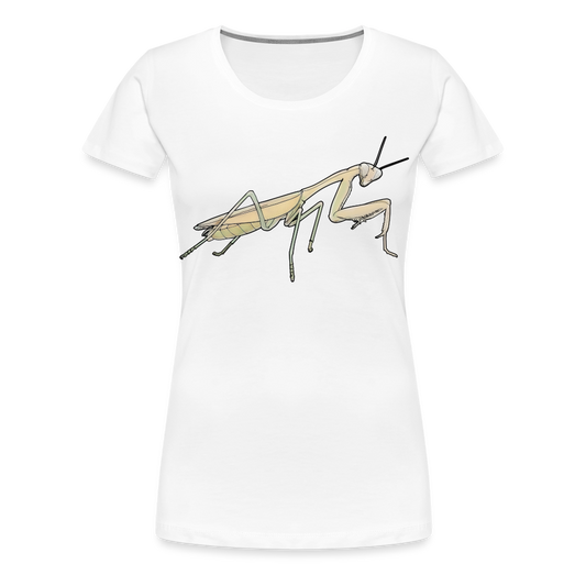 Frauen Basic T-Shirt Hierodula membranacea female - weiß