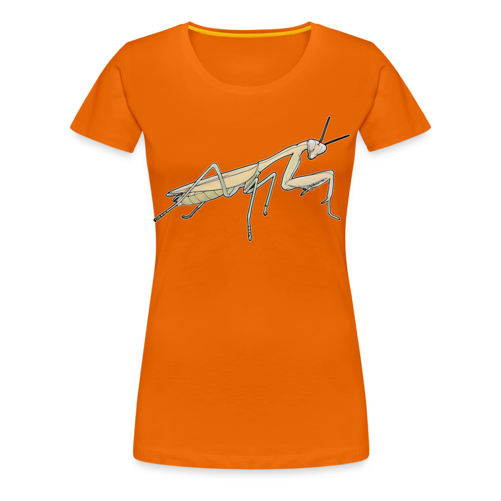 Frauen Basic T-Shirt Hierodula membranacea female - Orange