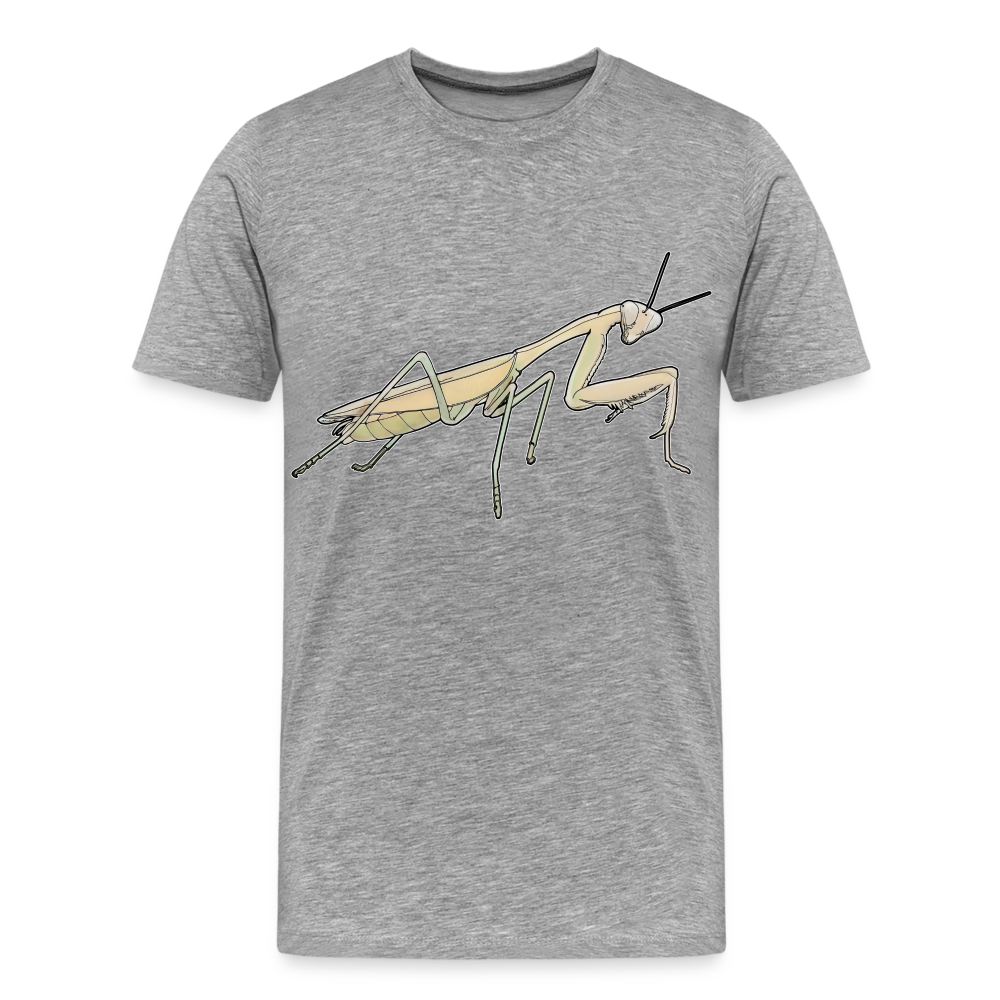 Männer Basic T-Shirt Hierodula membranacea female - Grau meliert
