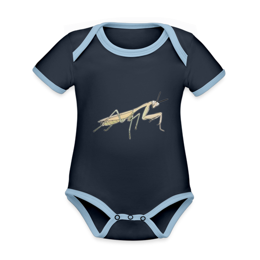 Baby Bio Kontrastbody Hierodula membranacea female - Navy/Himmelblau