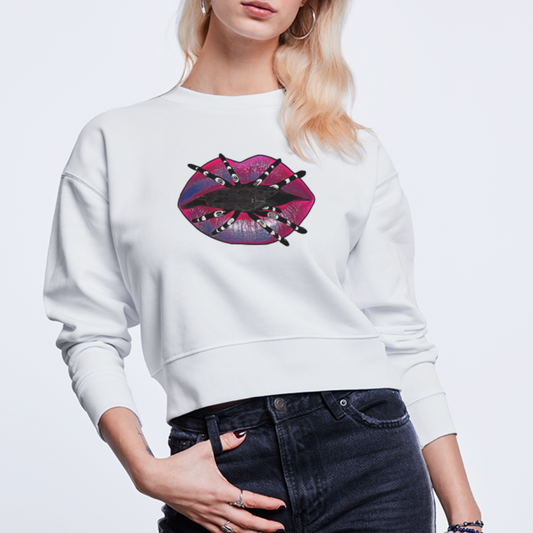 Frauen Stanley/Stella Bio Sweatshirt Tarantula Lips - weiß