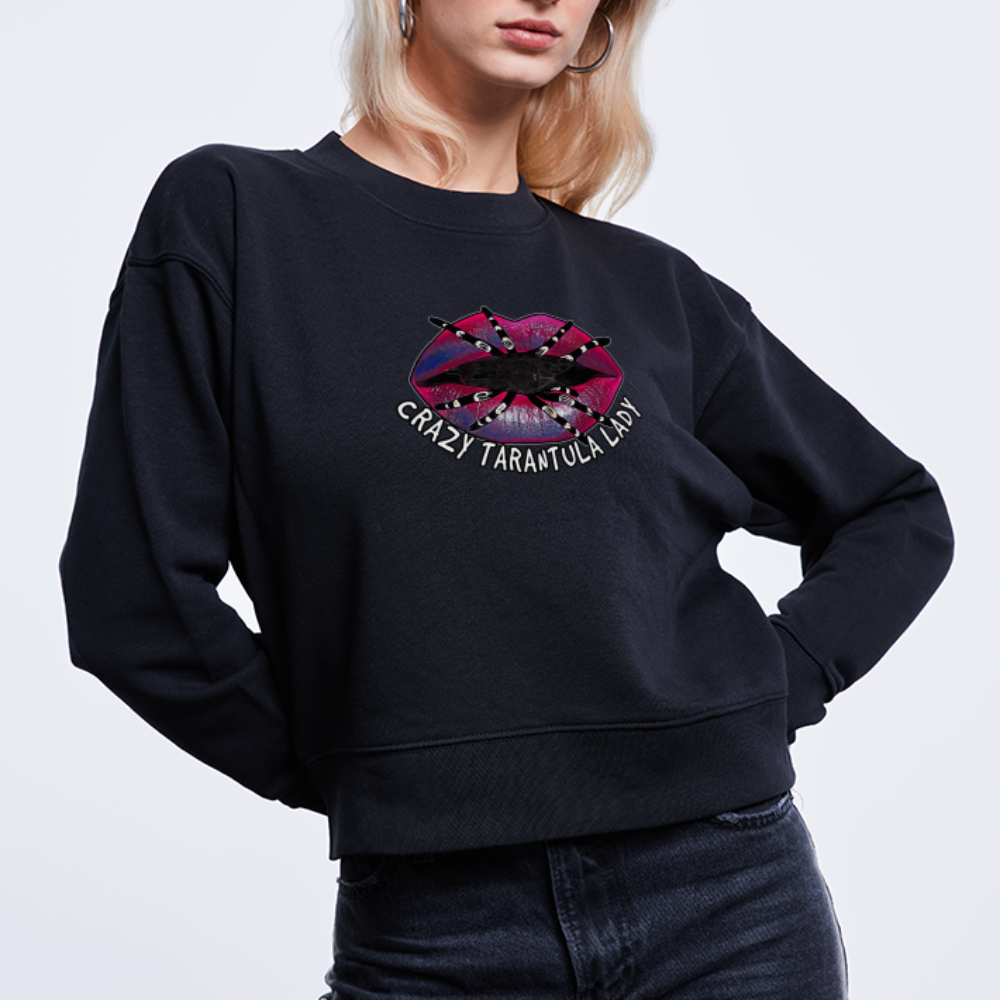 Frauen Stanley & Stella Bio Sweatshirt Tarantula Lips Crazy - Schwarz