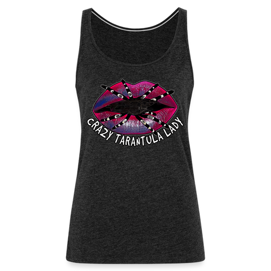 Frauen Tank Top Crazy Tarantula Lady - Anthrazit