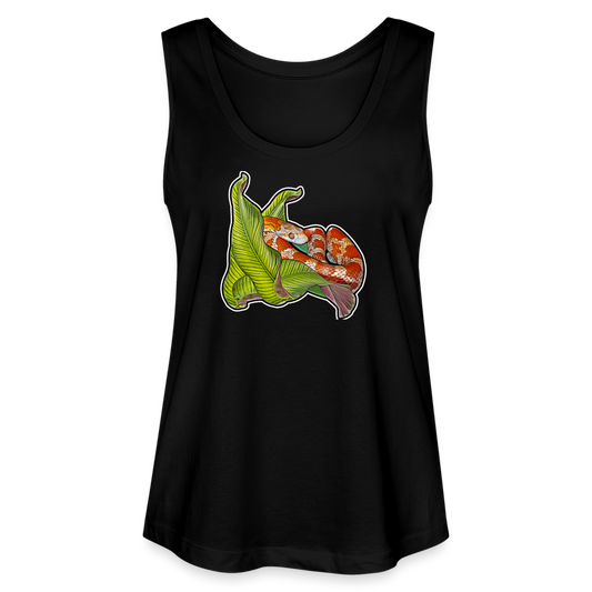Frauen Stanley & Stella Bio Tank Top Pantherophis guttatus Lava - Schwarz