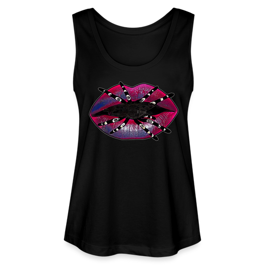 Frauen Stanley & Stella Bio Tank Top Tarantula Lips - Schwarz