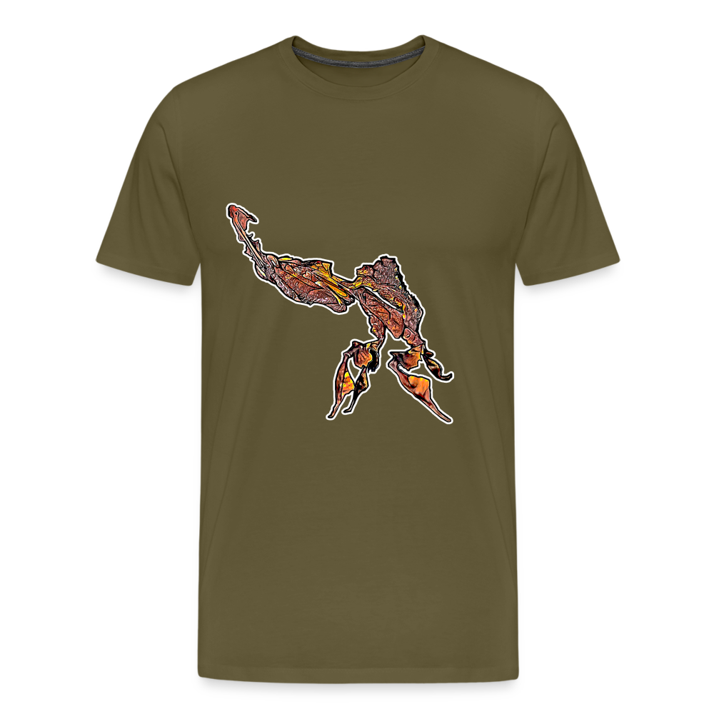 Männer Basic T-Shirt Phyllocrania paradoxa - khaki