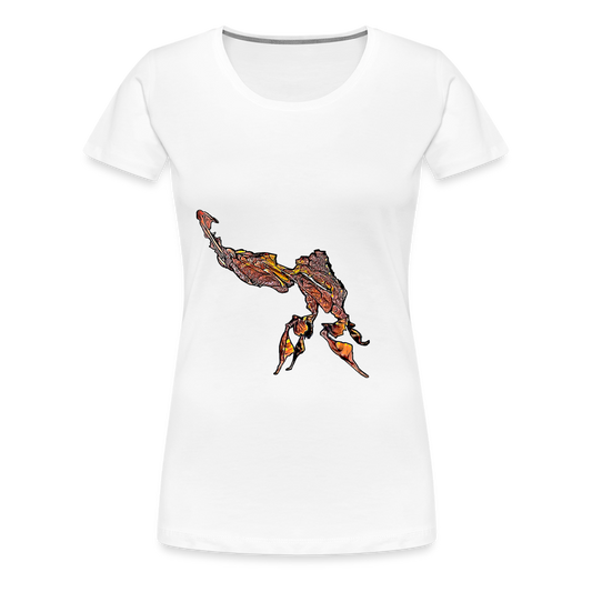 Frauen Basic T-Shirt Phyllocrania paradoxa - white