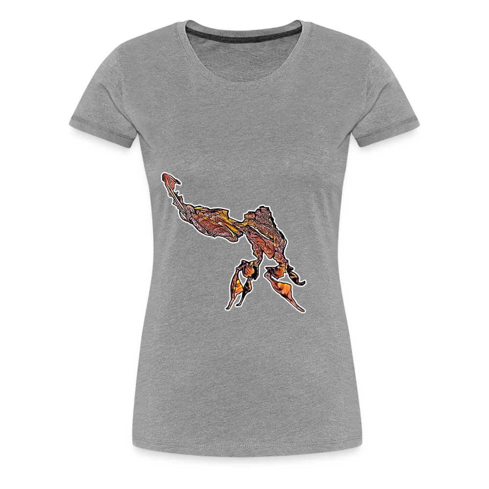 Frauen Basic T-Shirt Phyllocrania paradoxa - heather grey