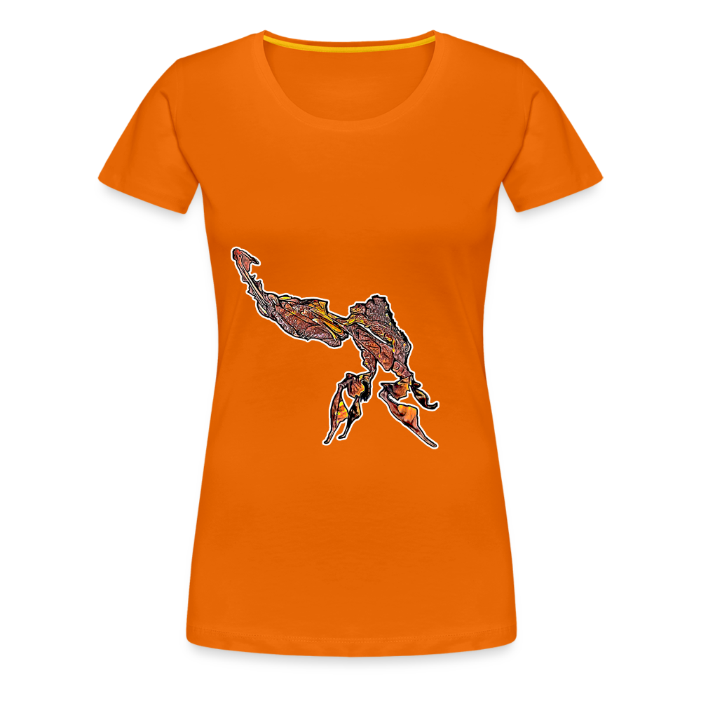 Frauen Basic T-Shirt Phyllocrania paradoxa - orange