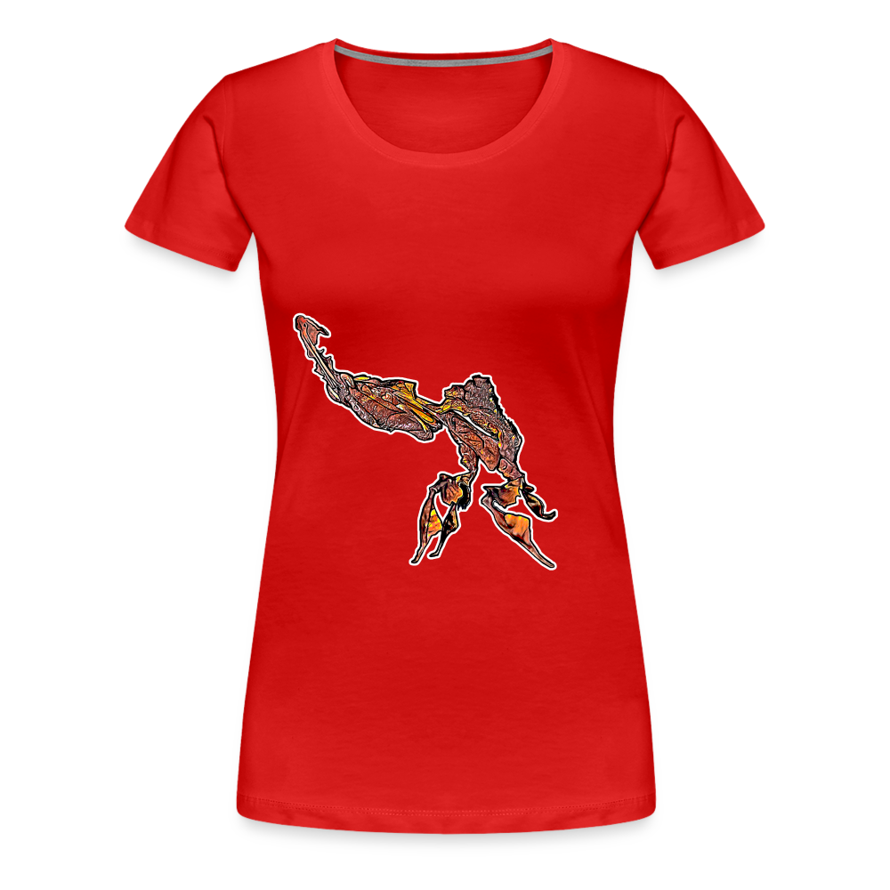 Frauen Basic T-Shirt Phyllocrania paradoxa - red