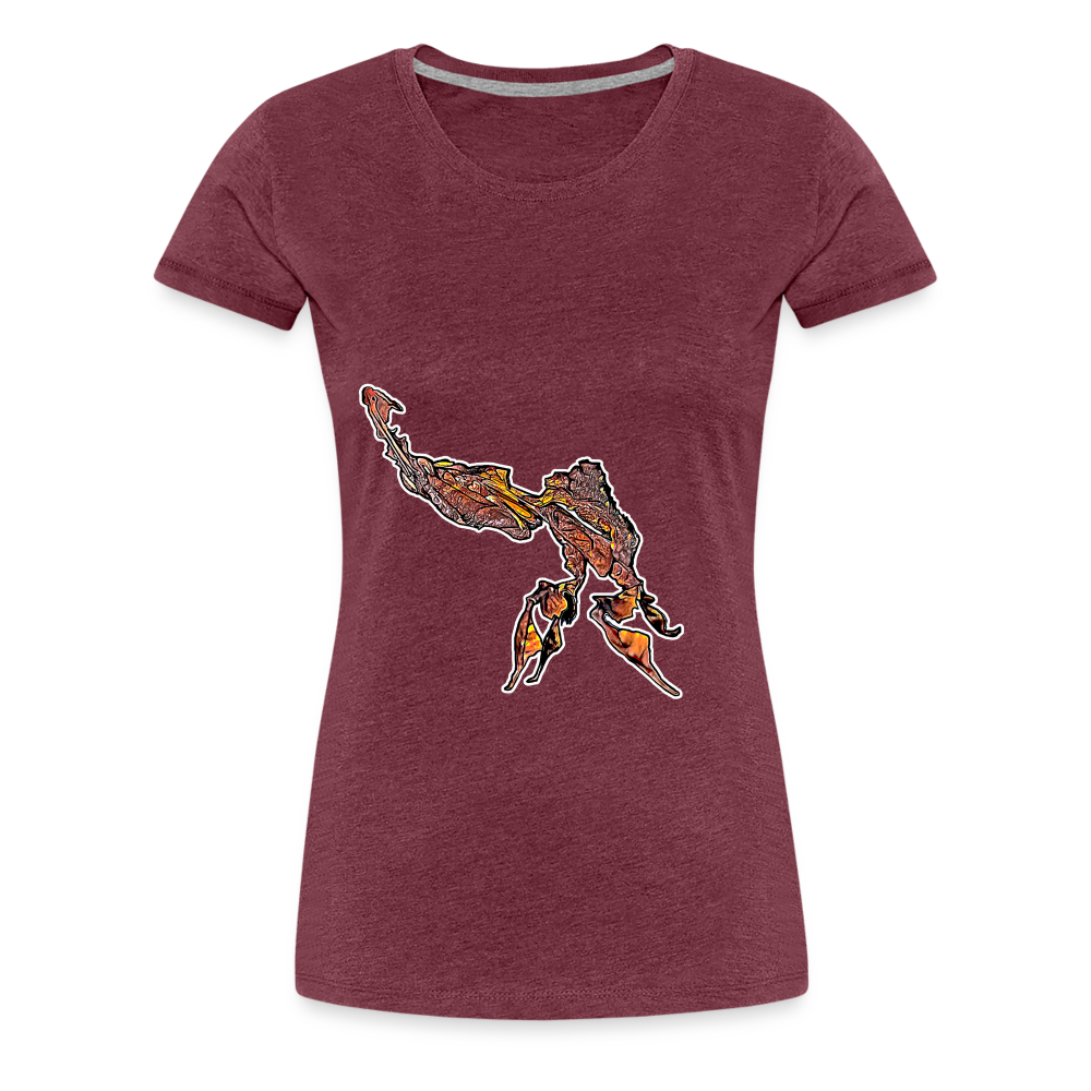 Frauen Basic T-Shirt Phyllocrania paradoxa - heather burgundy