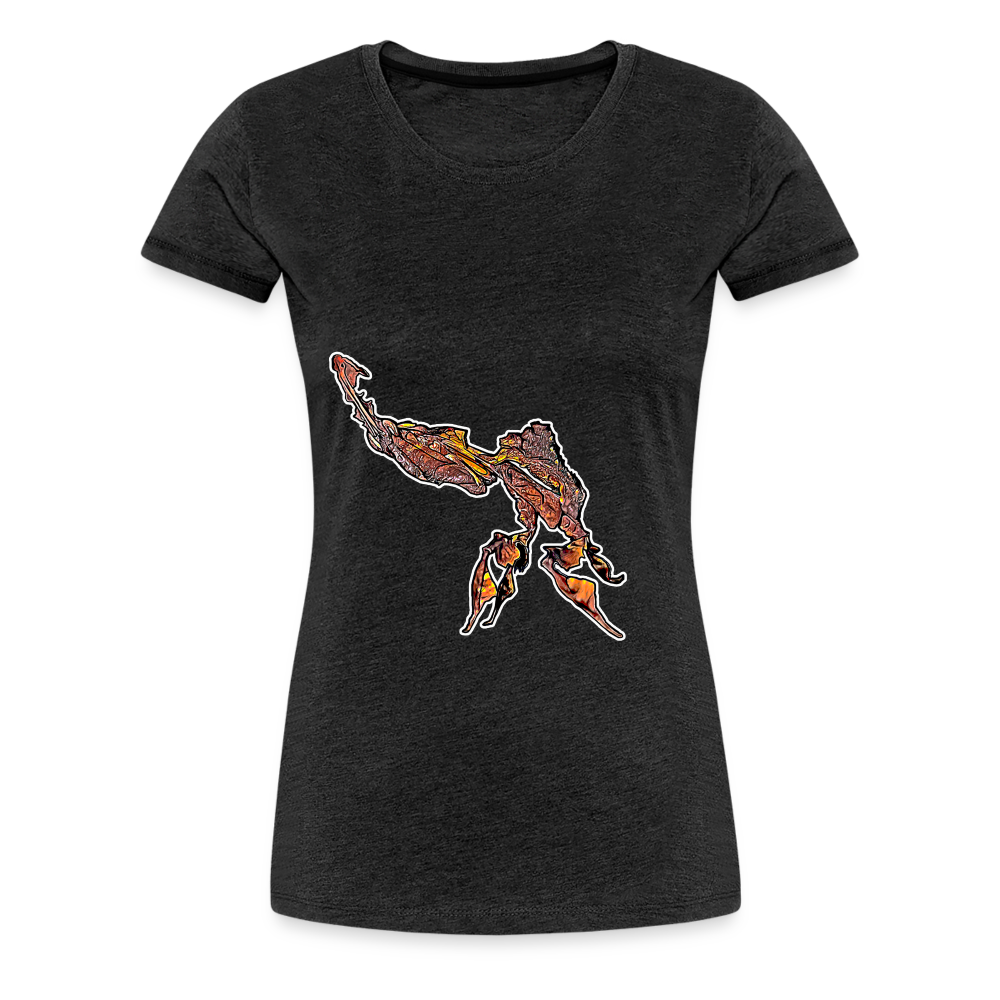 Frauen Basic T-Shirt Phyllocrania paradoxa - charcoal grey